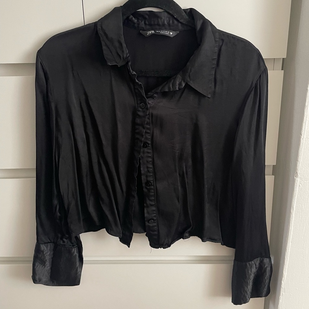 2 ZARA silky blouses
